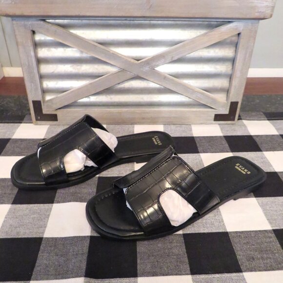 New Woman's Evan's Brand Bev Slide Size 6 Extra Wide Sandal - Picture 1 of 6